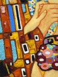 Panel “The Kiss” by Gustav Klimt (fragment)