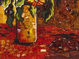"Sunflowers in a vase"