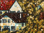 Painting “House in an Austrian commune: Unterach am Attersee” (Gustav Klimt)