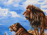Panel "Lion and Lioness"
