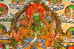 Panel “Green Tara and twenty-one forms of its manifestations”