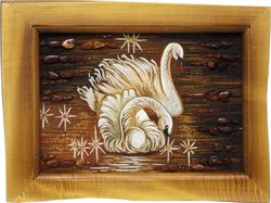 Panel "Swans on the Pond"