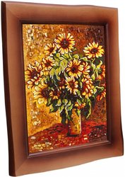 "Sunflowers in a vase"