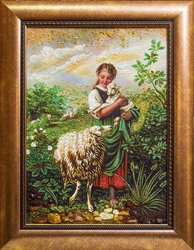 Panel “The Little Shepherdess” (Johan Baptist Hofner)