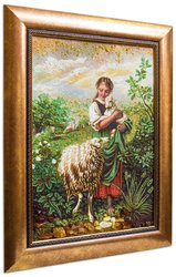 Панно «Маленька пастушка» (Йохан Баптист Хофнер)