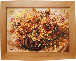 "Sunflowers in a Basket"