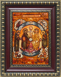 Icon “Trinity of the New Testament with the coming Theotokos and John the Baptist”