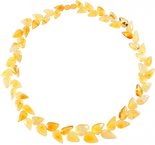 Beads made of light translucent amber “Triumph”