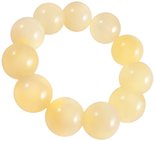Bracelet made of large light amber balls