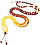 Prayer beads with gradient color transition