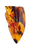 Amber brooch with relief carving