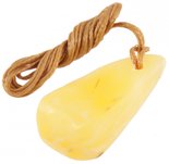 Amber polished pendant (medicinal) “Sunny”