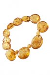 Bracelet made of amber stones “Lollipops”