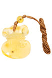 Translucent amber pendant “Bag”