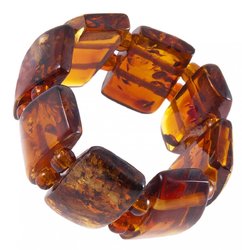 Ring made of “cognac” amber