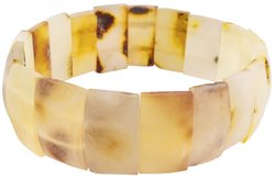 Amber bracelet made of polished plates (medicinal)