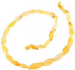 Beads “Light amber leaves”