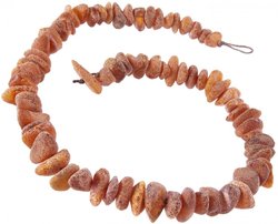 Medicinal beads with polished amber