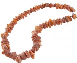 Medicinal beads with polished amber