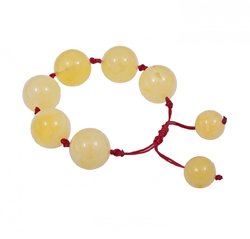 Shamballa bracelet made of amber balls