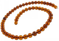 Beads made from amber balls