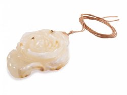Pendant-figurine “Rose” on a wax cord