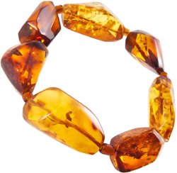 Amber cognac bracelet “Meline”