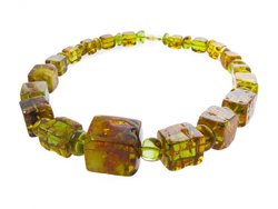 Amber bead necklace Нп-86