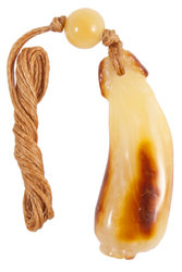 Amber pendant “Eggplant”