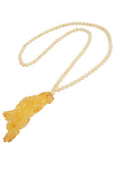 Amber beads with “Dragon” pendant
