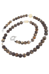 Amber bead necklace NSH178-001