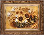 Panel “Sunflowers in a basket”