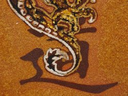 Panel "Dragon with the Yin-Yang sign"