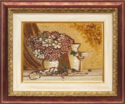 Panel “Still life with flowers”
