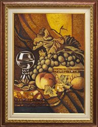 Panel “Still Life with a Glass of Wine and a Silver Vase” (Edward Ladell)