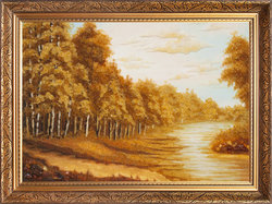 Пейзаж «Річка в лісі»