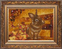 Panel “Little Bunny on a Bench”
