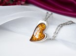 Серебряный кулон с  сердцем «Валентинка»