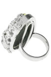 Перстень з бурштином і сріблом «Тора»