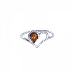 Серебряное кольцо «Сердце»