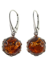 Earrings made of amber balls “Eileen”