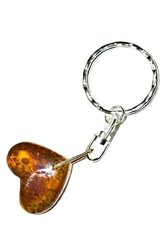 Amber keychain “Heart”