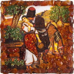 Souvenir magnet “Cossack and girl at the well”