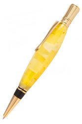 Кулькова ручка зі світлого бурштину «Еліт»