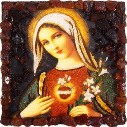 Souvenir magnet-amulet “Sacred Heart of Mary”
