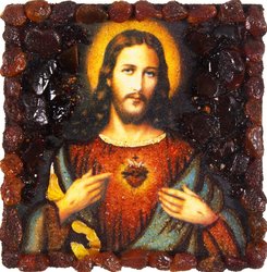 Souvenir magnet-amulet “Sacred Heart of Jesus”