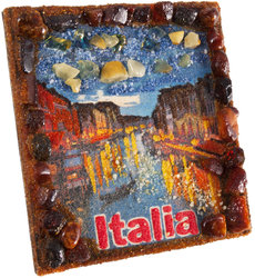 Souvenir magnet “Evening Italy”