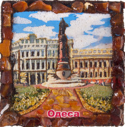 Souvenir magnet “Catherine Square. Odessa"
