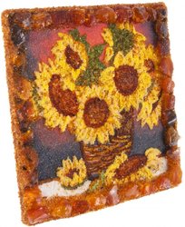 Souvenir magnet “Sunflowers in a vase”