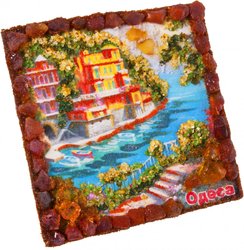 Souvenir magnet “Colorful corners of Odessa”